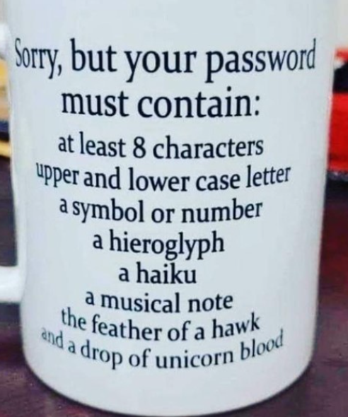 Changing passwords isnt always fun