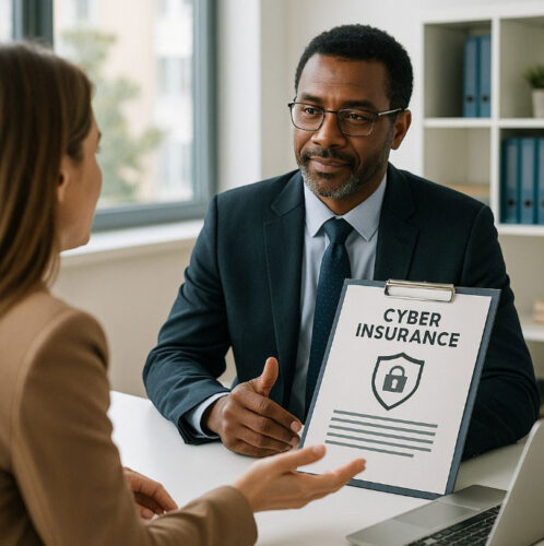 Discussion about cyber insurance options.