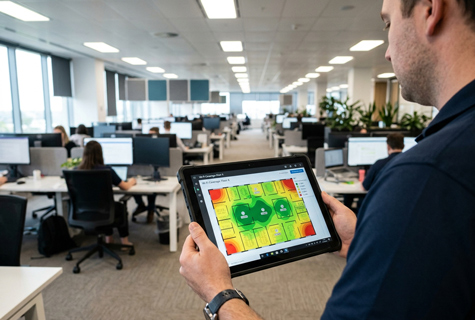 wireless network heat mapping
